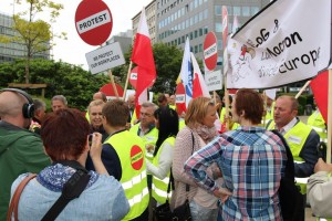 linava protestai EK